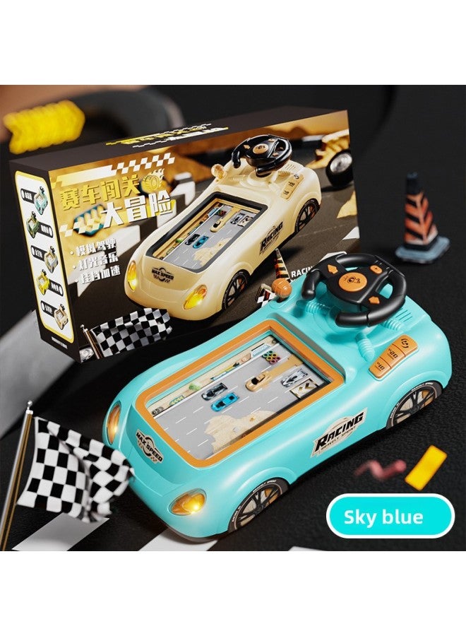 Cross-border children's racing car to break through the big adventure steering wheel car simulation driving game machine boys and girls gift toys